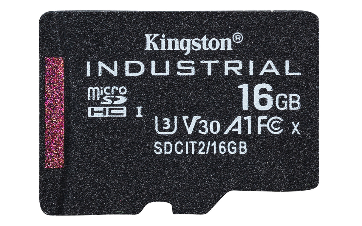 Kingston Technology 16GB microSDHC Industrial C10 A1 pSLC kort enkeltpakke uden adapter