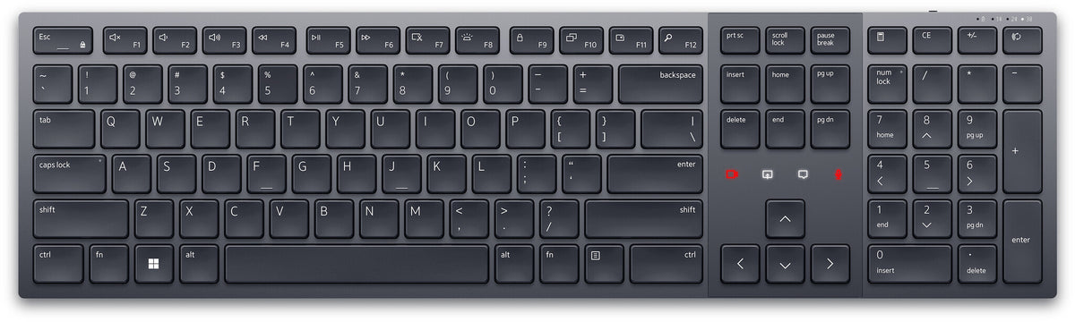 DELL KB900 tastatur Kontor RF trådløs + Bluetooth QWERTY US International Grafit