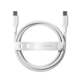 PanzerGlass empower by ® Racing 60W USB-C to USB-C Kabel | USB 2.0 | 1.2M | Silver White