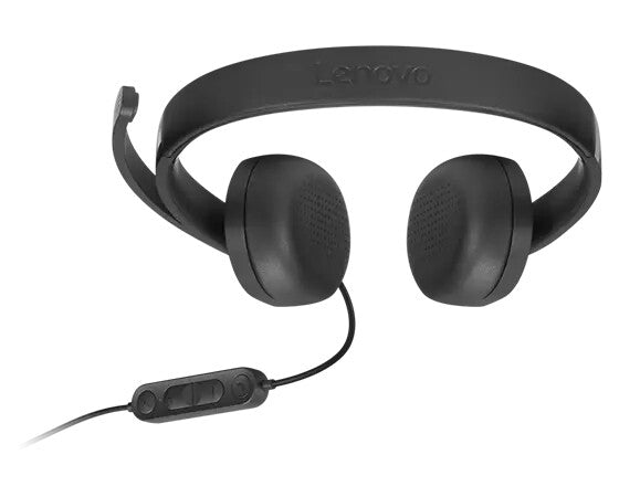 Lenovo 4XD1P83425 hovedtelefoner/headset Ledningsført Opkald/musik USB Type-A Sort