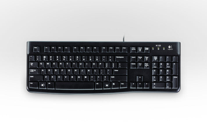 Logitech K120 for Business tastatur Kontor USB QWERTY Russisk Sort