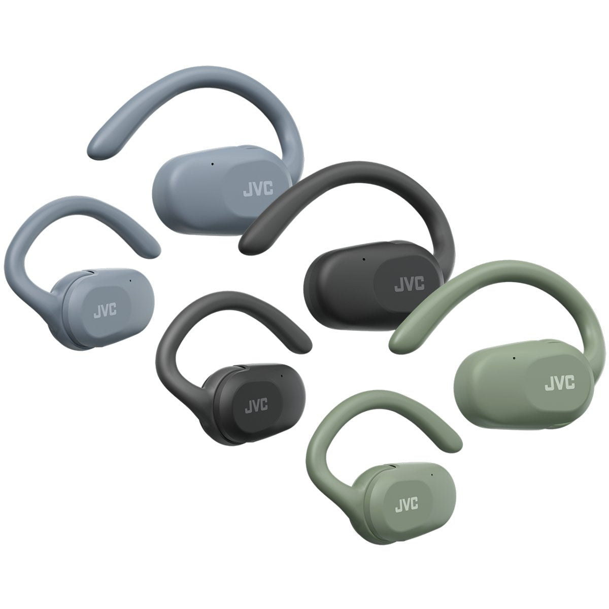 JVC HA-NP40T Nearphone Open Ear Headphone - sort