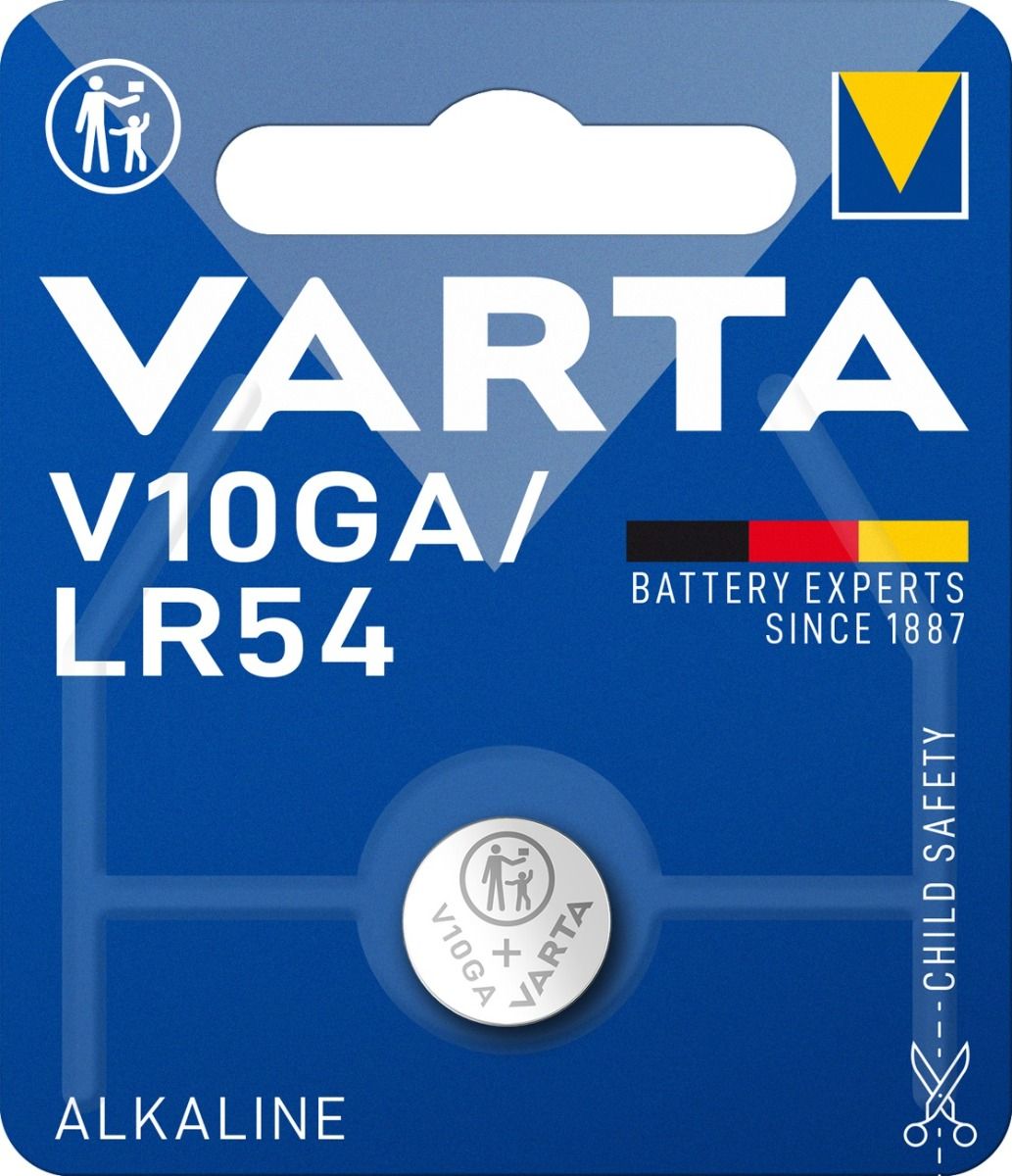 LR54 1,5V-50MAH ALKALINE KNAPCELLE, VARTA 11,6X3,05MM