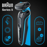 Braun Series 5 51-M4500cs Barbermaskine Sort Blå