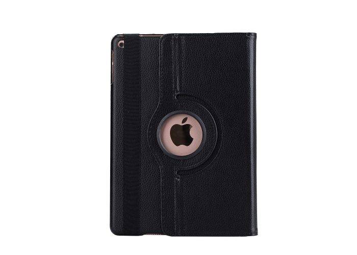 iPad 2/3 - 360 Graders Roterbar PU Læder Etui Cover med Stand - Sort