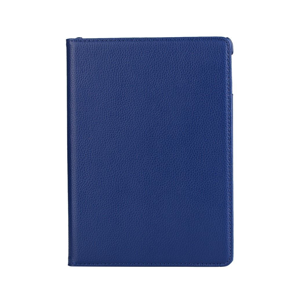 iPad mini 4 - Pu læder cover m/stand Litchi skin - Mørkeblå