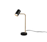 TRIO Marley messing/sort bordlampe