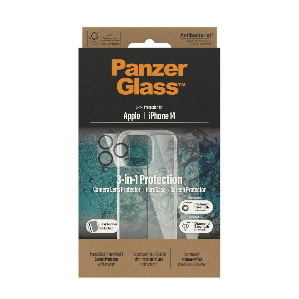 PanzerGlass ® 3-i-1 Pakke iPhone 14