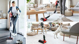 Bosch BCS711PET stav støvsuger & elektrisk kost Stick vakuum Batteri Dry Poseløs 0,3 L Sort, Rød 3 At