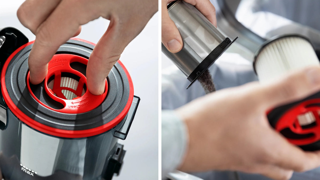 Bosch BCS711PET stav støvsuger & elektrisk kost Stick vakuum Batteri Dry Poseløs 0,3 L Sort, Rød 3 At