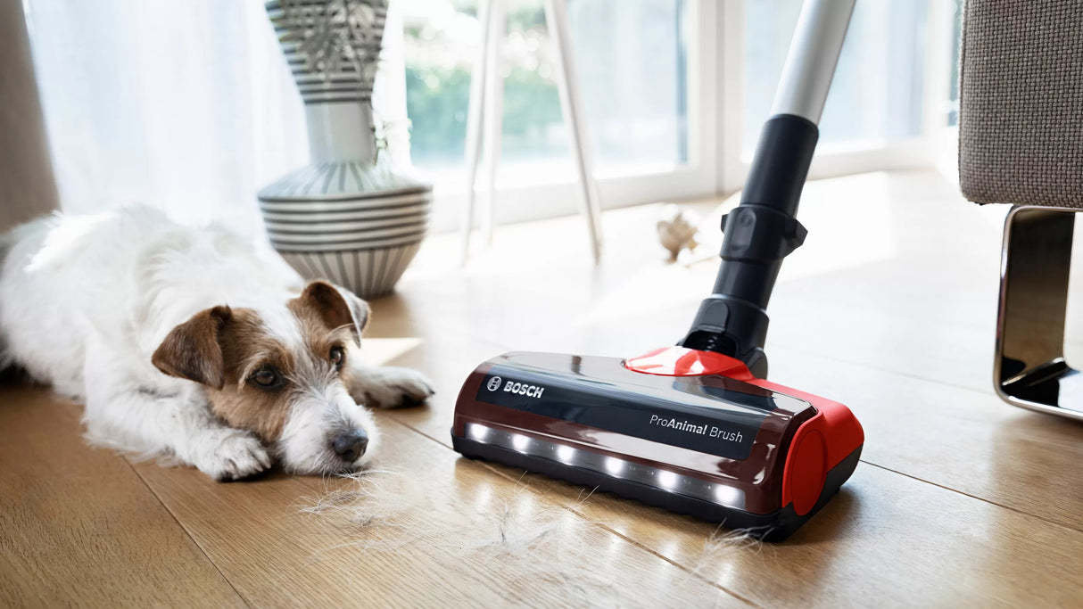 Bosch BCS711PET stav støvsuger & elektrisk kost Stick vakuum Batteri Dry Poseløs 0,3 L Sort, Rød 3 At