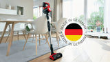 Bosch BCS711PET stav støvsuger & elektrisk kost Stick vakuum Batteri Dry Poseløs 0,3 L Sort, Rød 3 At