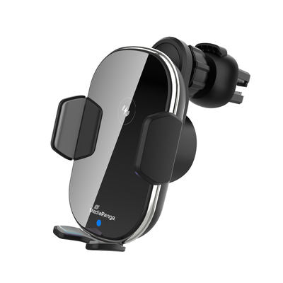 MediaRange MRMA117 oplader til mobil enhed Smartphone Sort Trådløs opladning Hurtig opladning Automatisk
