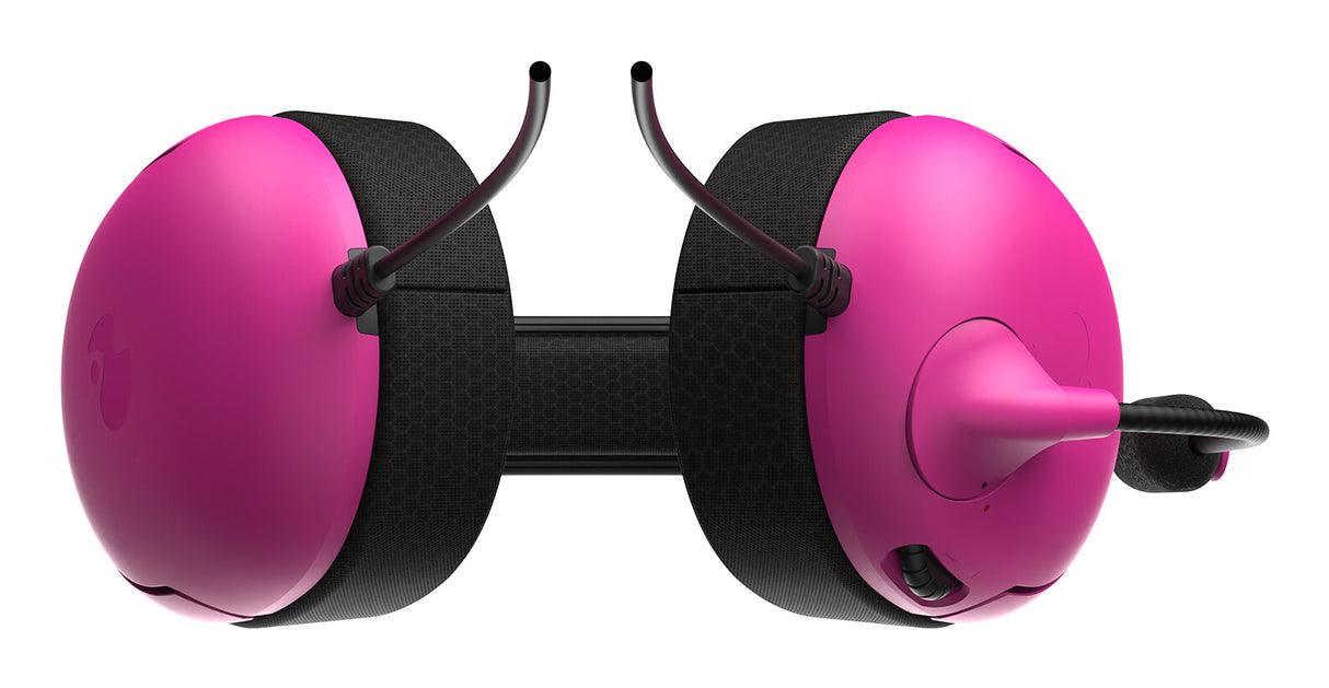 PDP Nebula Headset Ledningsført Spil Sort, Lyserød
