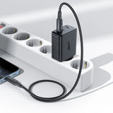 Acefast A29 PD50W GaN (USB-C + USB-C) dobbelt port oplader sort