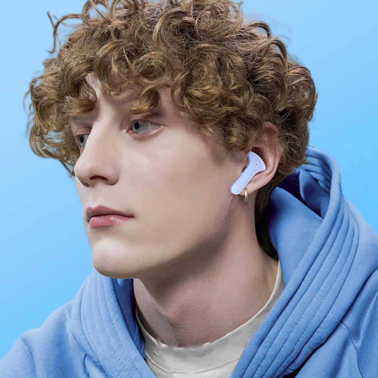 Acefast T6 TWS Bluetooth In-Ear trådløse hovedtelefoner - lysblå