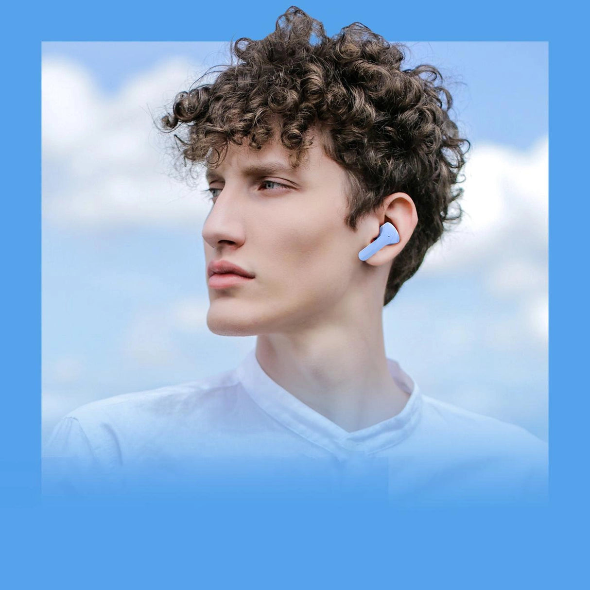 Acefast T6 TWS Bluetooth In-Ear trådløse hovedtelefoner - lysblå