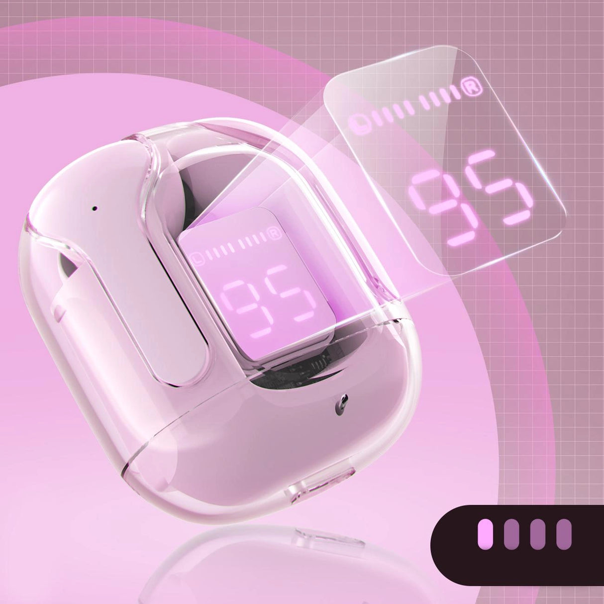 Acefast T6 TWS Bluetooth In-Ear trådløse hovedtelefoner - Pink