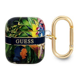 Guess GUA2HHFLB AirPods cover blå/blå Flower Strap Collection