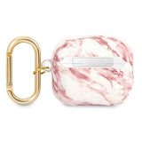 Guess GUA3HCHMAP AirPods 3 cover pink/pink Marble Strap Collection