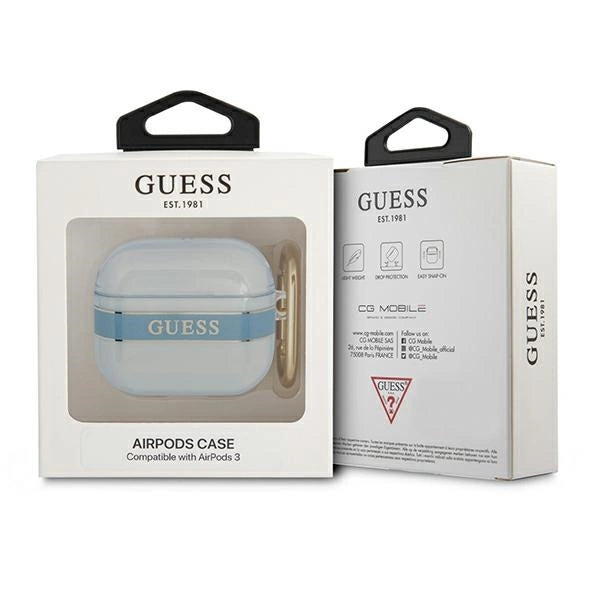 Guess GUA3HHTSB AirPods 3 cover blå/blå Strap Collection