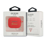Guess GUA3LSCHSR AirPods 3 cover rød/rød Silicone Charm Heart Collection