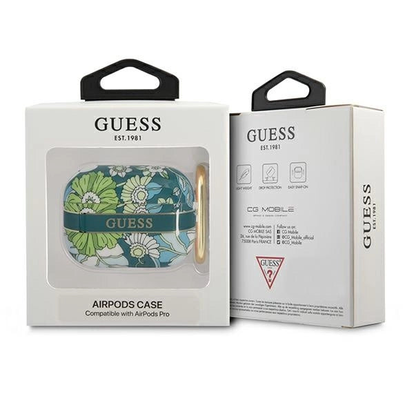 Guess GUAPHHFLN AirPods Pro cover grøn/grøn Flower Strap Collection