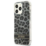 Guess GUHCP13LHSLEOK iPhone 13 Pro / 13 6.1" grå/grå hardcase Leopard