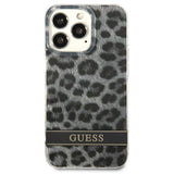 Guess GUHCP13LHSLEOK iPhone 13 Pro / 13 6.1" grå/grå hardcase Leopard