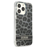 Guess GUHCP13LHSLEOK iPhone 13 Pro / 13 6.1" grå/grå hardcase Leopard