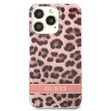 Guess GUHCP13LHSLEOP iPhone 13 Pro / 13 6.1" pink/pink hardcase Leopard