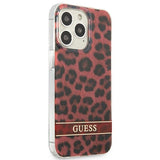 Guess GUHCP13LHSLEOR iPhone 13 Pro / 13 6.1" rød/rød hardcase Leopard