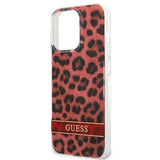 Guess GUHCP13LHSLEOR iPhone 13 Pro / 13 6.1" rød/rød hardcase Leopard