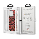 Guess GUHCP13LHSLEOR iPhone 13 Pro / 13 6.1" rød/rød hardcase Leopard