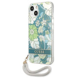 Guess GUHCP13SHFLSN iPhone 13 mini 5.4" grøn/grøn hardcase Flower Strap