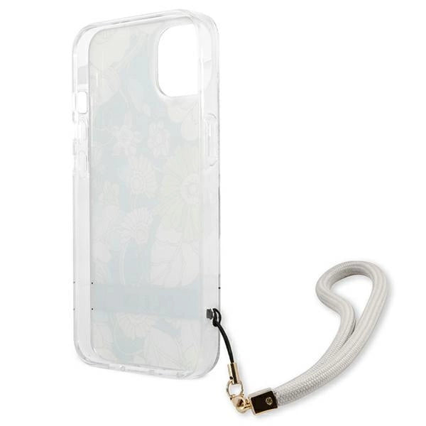 Guess GUHCP13SHFLSN iPhone 13 mini 5.4" grøn/grøn hardcase Flower Strap