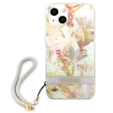 Guess GUHCP13SHFLSU iPhone 13 mini 5.4" lilla/lila hårdkasse Blomsterstrop