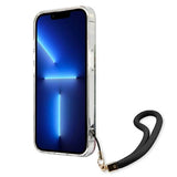 Guess GUHCP13XHFLSB iPhone 13 Pro Max 6.7" blå/blå hardcase Flower Strap