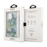 Guess GUHCP13XHFLSN iPhone 13 Pro Max 6.7" grøn/grøn hardcase Flower Strap