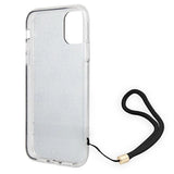 Guess GUOHCN61H4STW iPhone 11 brun/brun hardcase 4G Print Strap