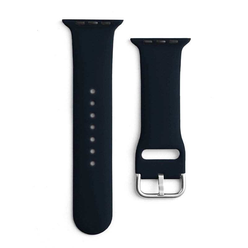 Silicone Strap APS til Apple Watch 38/40/41mm Strap Watch Armbånd - sort