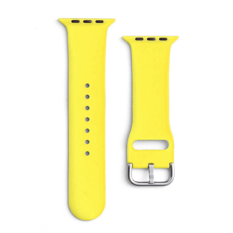 Silicone Strap APS til Apple Watch 38/40/41mm Strap Watch Armbånd - Gul