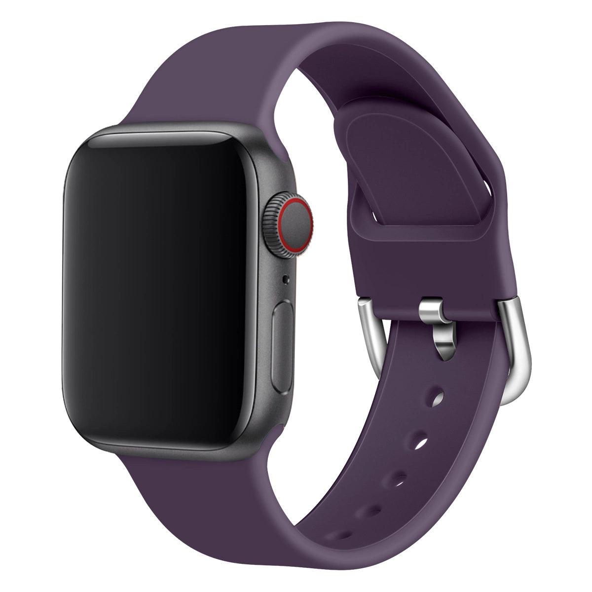 Silicone Strap APS til Apple Watch 42/44/45mm Strap Watchband - Rød
