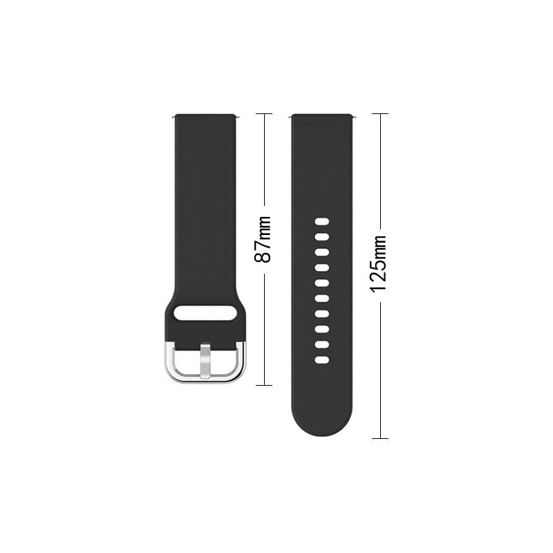 Silicone Strap TYS band til Samsung Galaxy Watch 40 / 41 / 42 / 43 / 44 mm - mørkblå