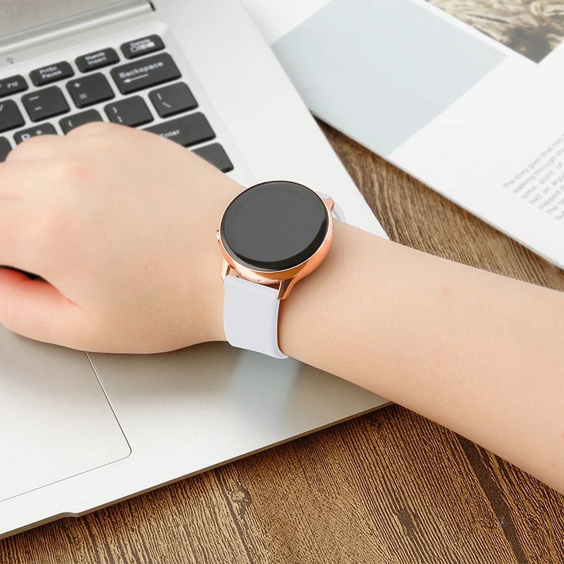 Silicone Strap TYS band til Samsung Galaxy Watch 40 / 41 / 42 / 43 / 44 mm - rød