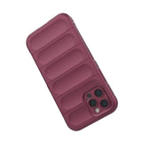 Magic Shield Case til iPhone 12 Pro fleksibelt pansret burgundy cover