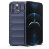 Magic Shield Case til iPhone 12 Pro Max fleksibelt pansret mørkblå cover