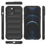 Magic Shield Case til iPhone 12 Pro Max fleksibelt pansret mørkblå cover