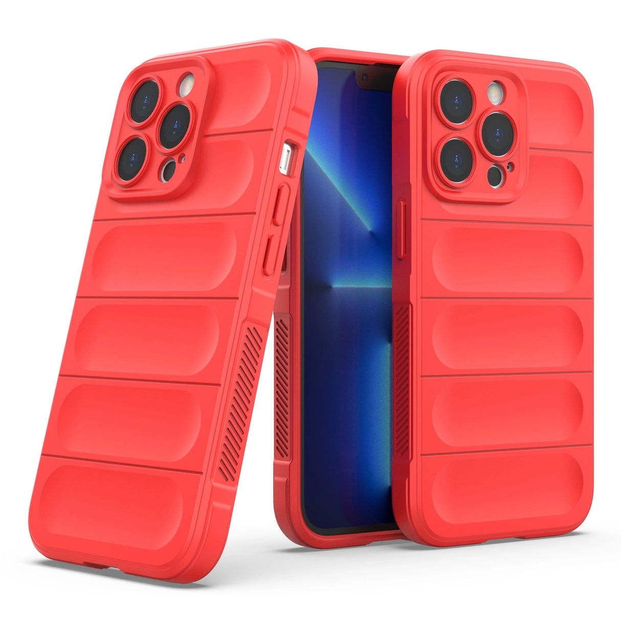 Magic Shield Case til iPhone 13 Pro fleksibelt pansret cover rød