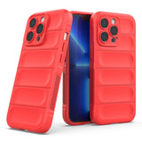 Magic Shield Case til iPhone 13 Pro Max fleksibelt pansret cover rød